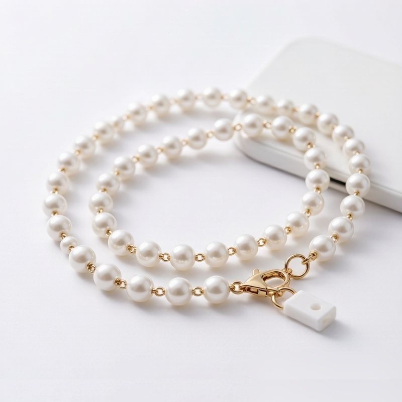 Pearl Phone Chain Charm